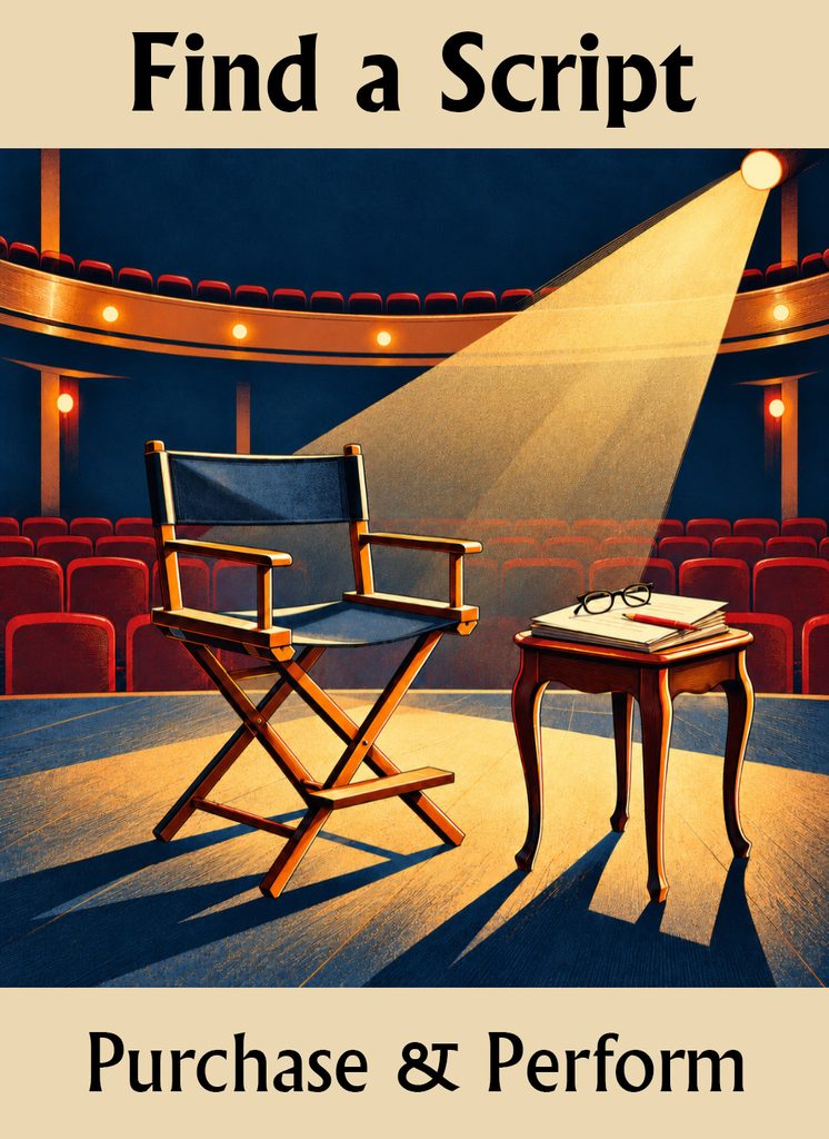 Find murder mystery scripts to purchase and perform.